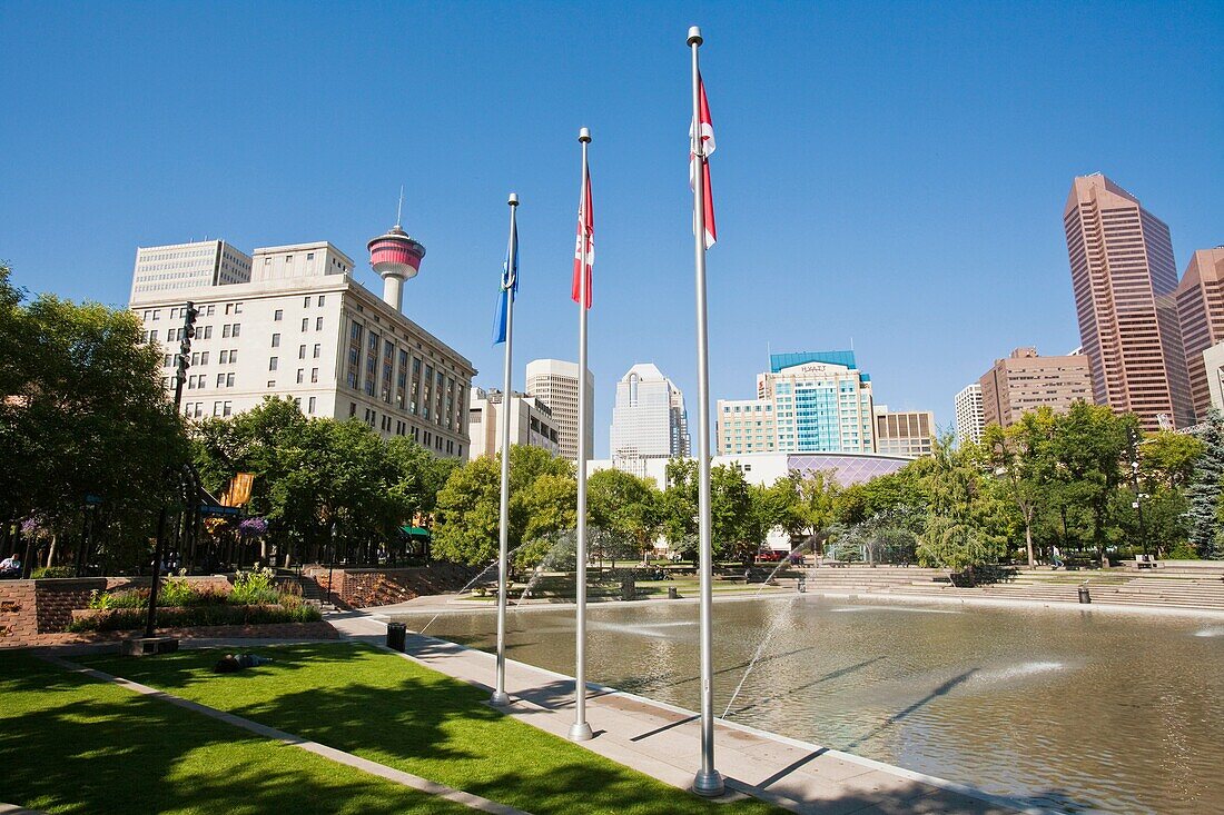 The Olympic Plaza in Calgary, Alberta, Canada