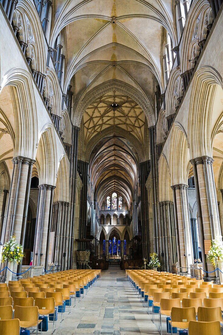 The Main Alter. Salisbury Cathedral. Salisbury. Wiltshire. England. UK.