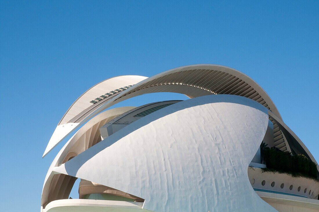 Palau de les Arts, Stadt der Künste und Wissenschaften. Valencia, Comunidad Valenciana, Spanien.