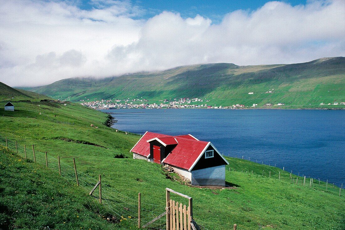Denmark, Faroes archipelago, Suduroy island, Vagsfjord