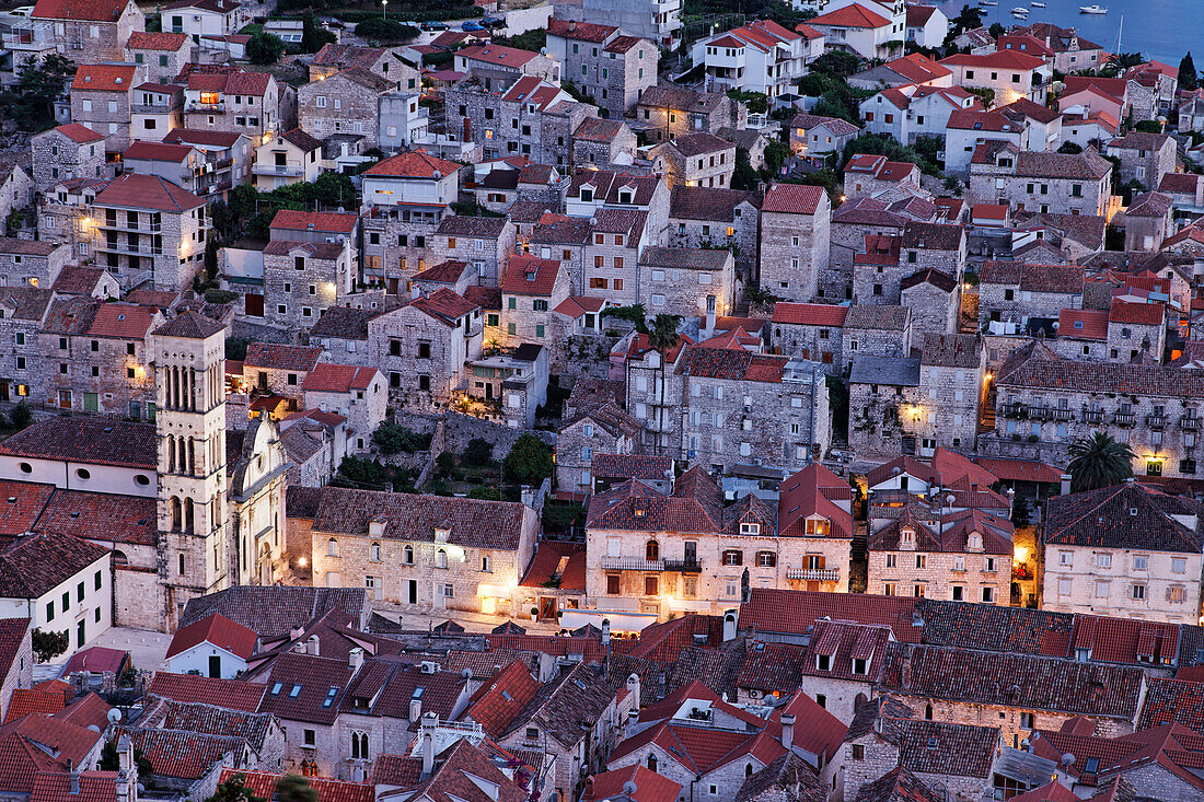 Cathedral of St Stjepan, old town, Hvar Town, Hvar, Split-Dalmatia, Croatia