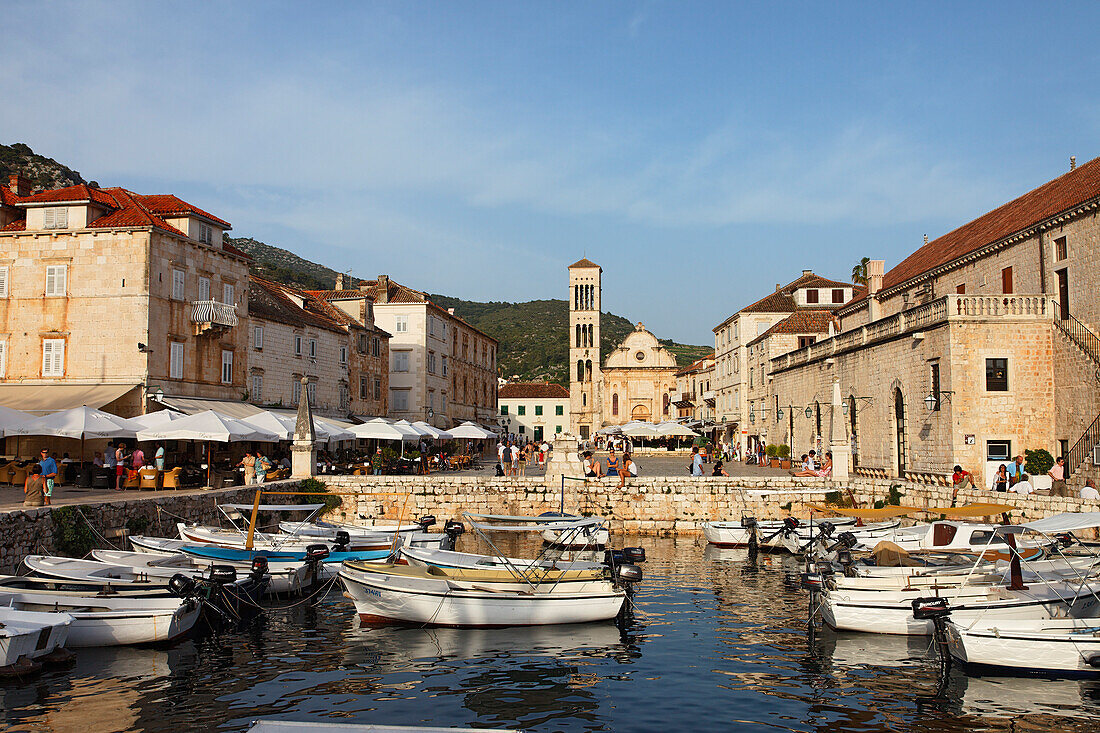 Cathedral of St Stjepan, old town, Hvar Town, Hvar, Split-Dalmatia, Croatia