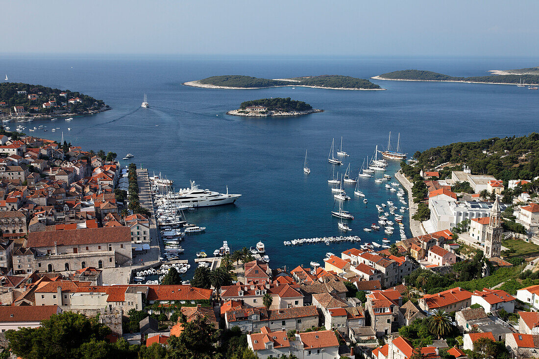 Stadtansicht, Altstadt, Hvar, Split-Dalmatien, Kroatien