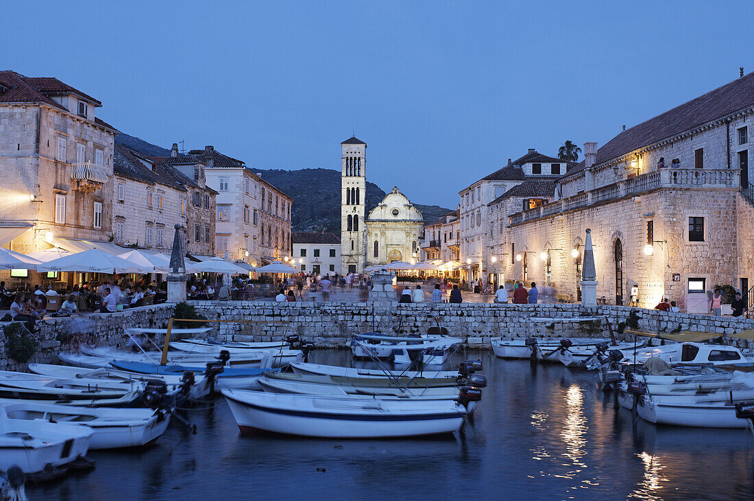 Cathedral of St Stjepan, old town, Hvar Town, Hvar, Split-Dalmatia, Croatia