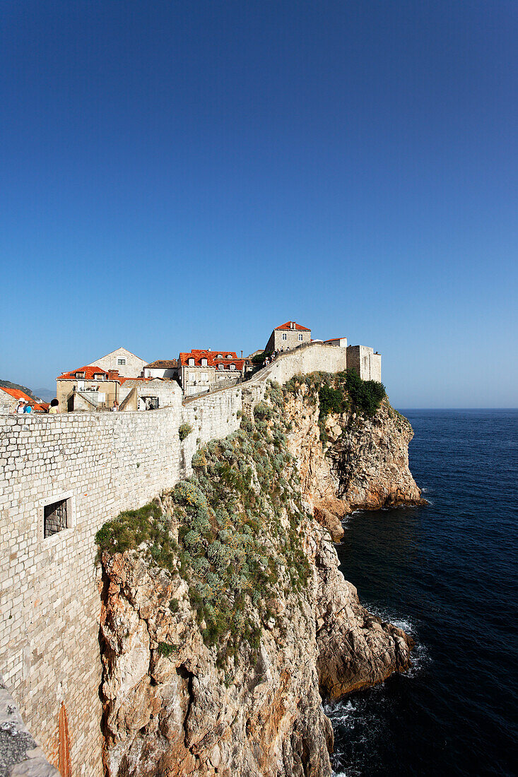 City wall, Old Town, Dubrovnik, Dubrovnik-Neretva county, Dolmatia, Croatia