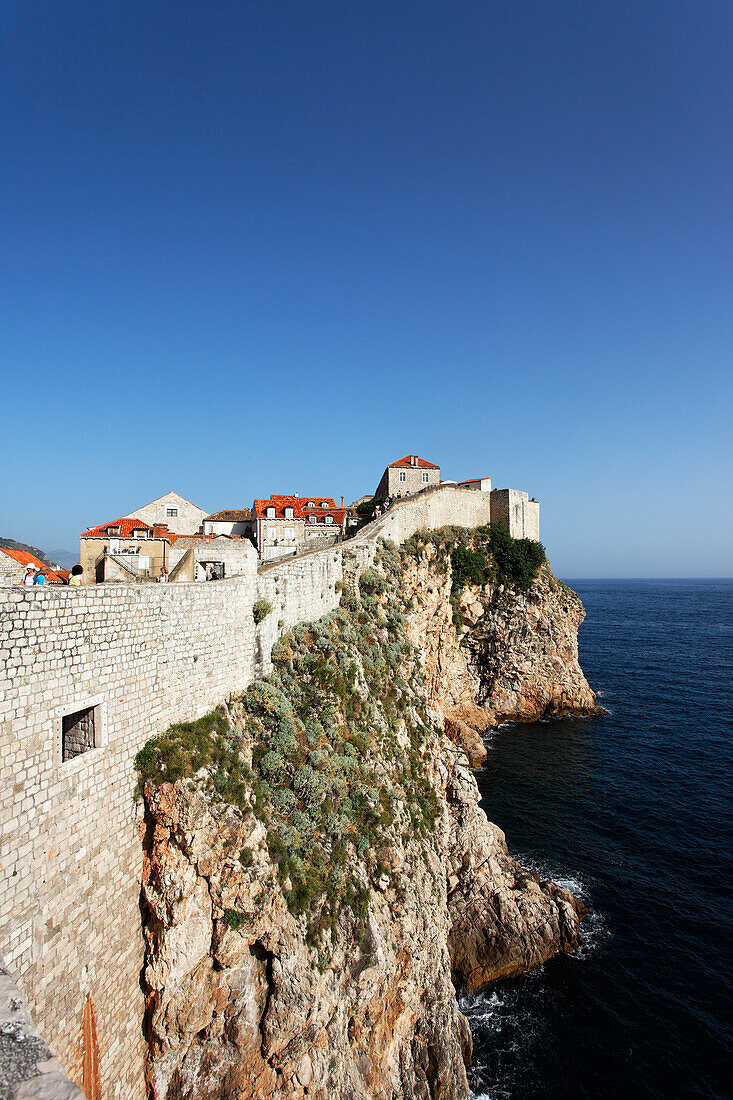 Stadtmauer, Altstadt, Dubrovnik, Dubrovnik-Neretva, Dalmatien, Kroatien