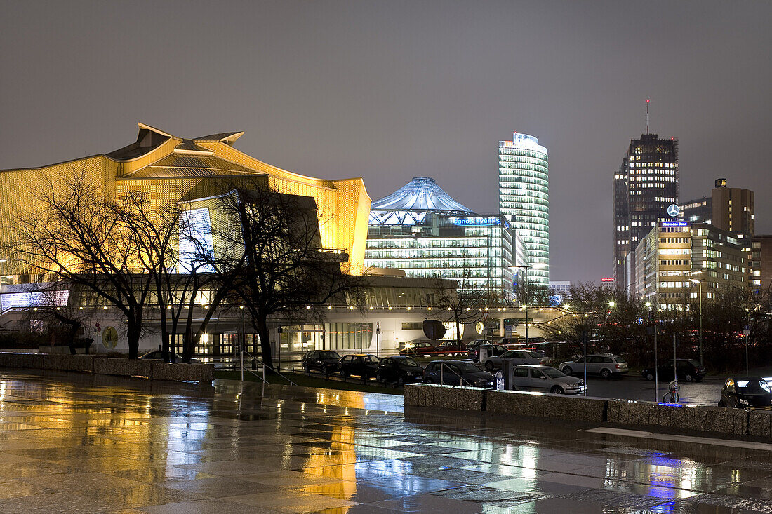 Berlin Philharmonic Concert Hall, Potsdamer Platz in the background, Berlin Mitte, Berlin, Germany, Europe