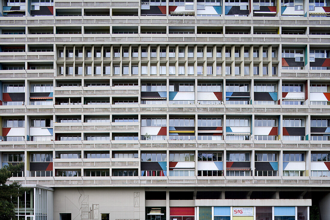 Corbusierhaus, Hochhaus vom Architekten Le Corbusier, Flatowallee, Charlottenburg-Wilmersdorf, Berlin, Deutschland, Europa