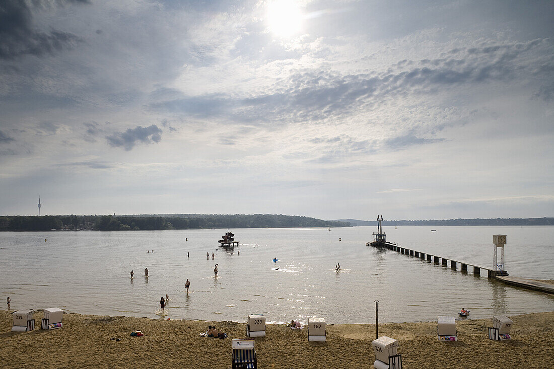 Strandbad Wannsee, Berlin, Deutschland, Europa