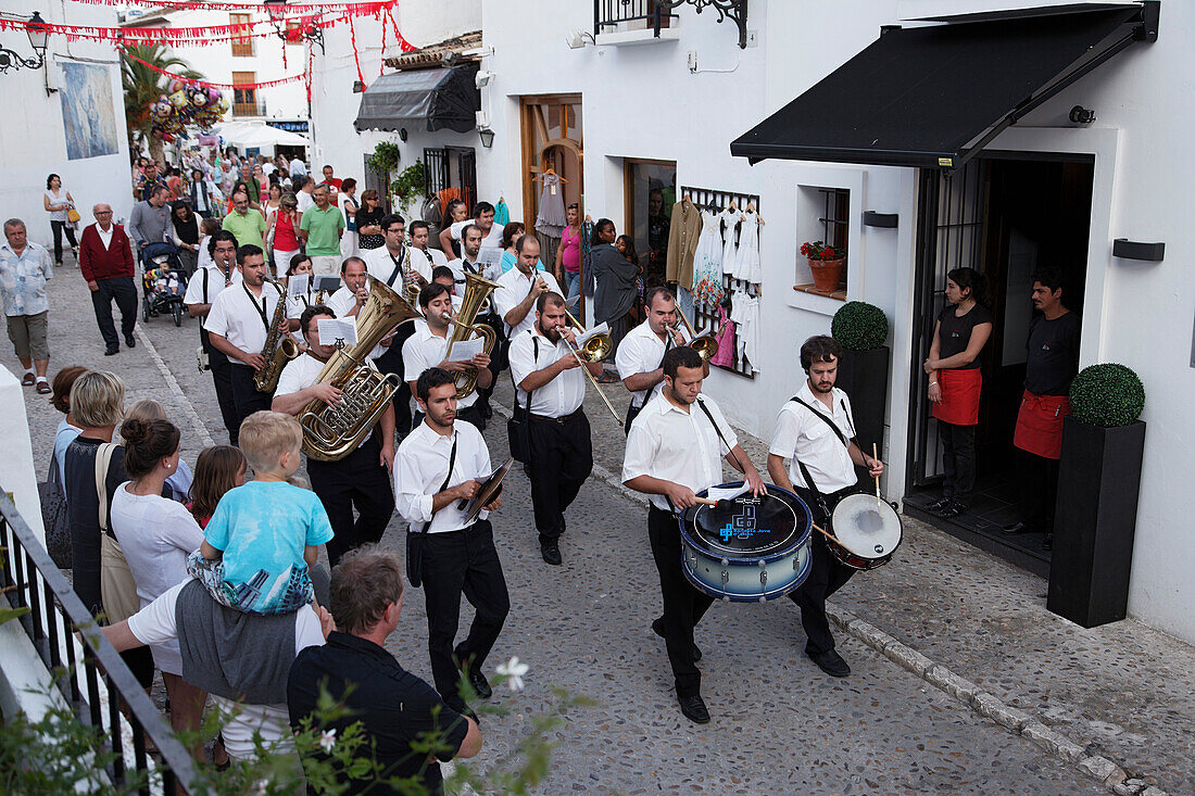 Prozession, Altstadt, Altea, Provinz Alicante, Spanien