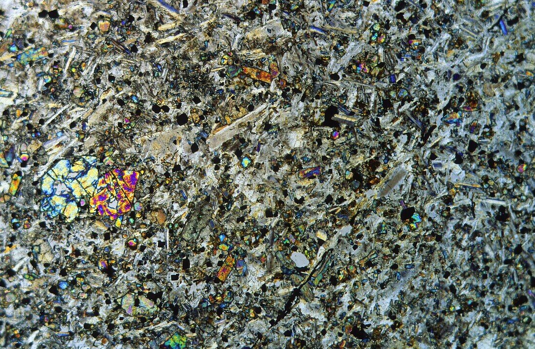 Quartzite Metamorphic rocks Tarragona Spain Petrographic microscope