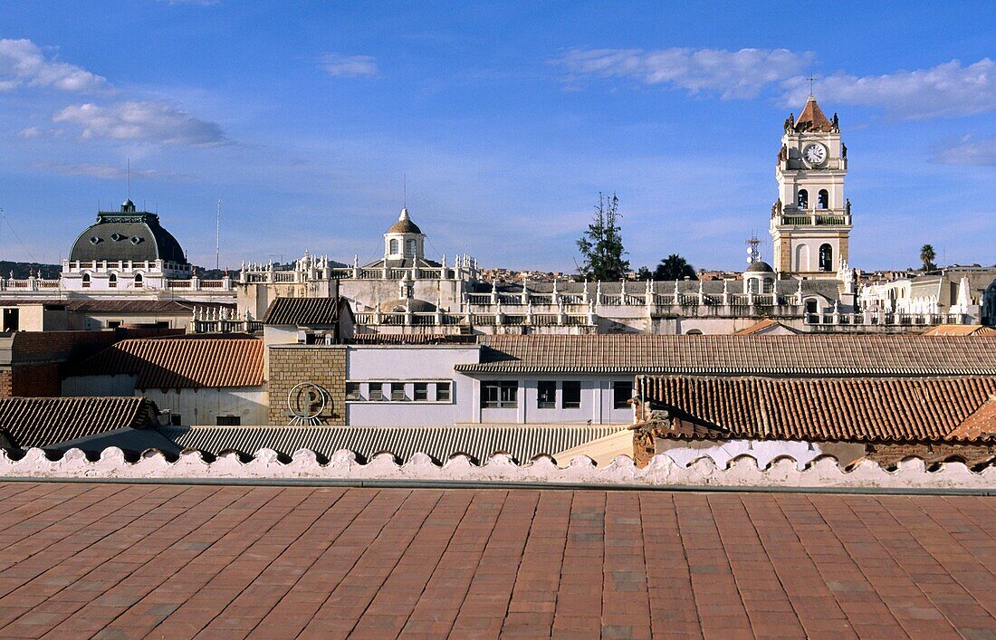 Iglesia de la Merced from San Felipe Neri convent Sucre Bolivia