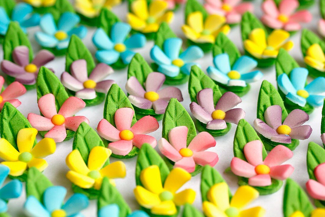 Edible flowers for pastries