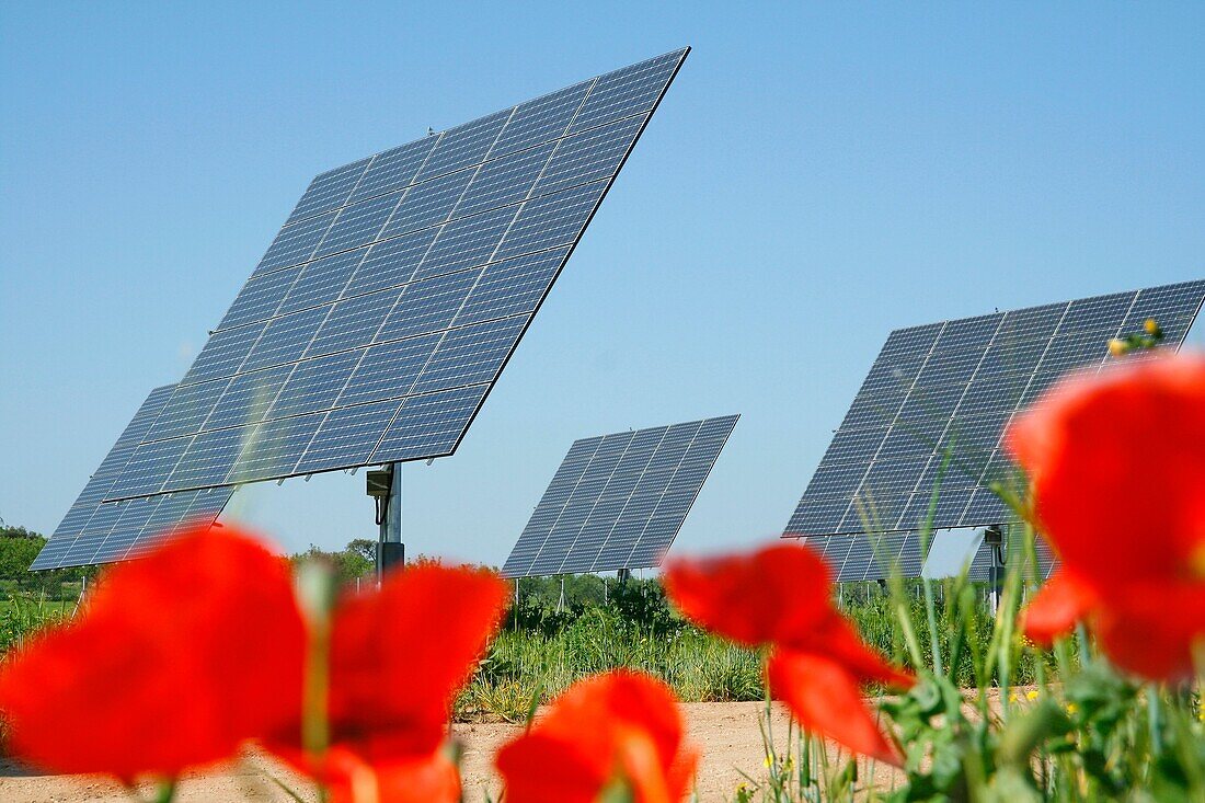 Solar panels Lleida, Catalonia, Spain