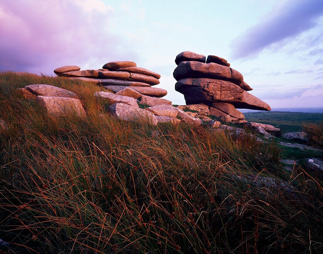 The Cheesewring on Stowe's Hill in Bodmin Moor near Minions, Cornwall, England, United Kingdom