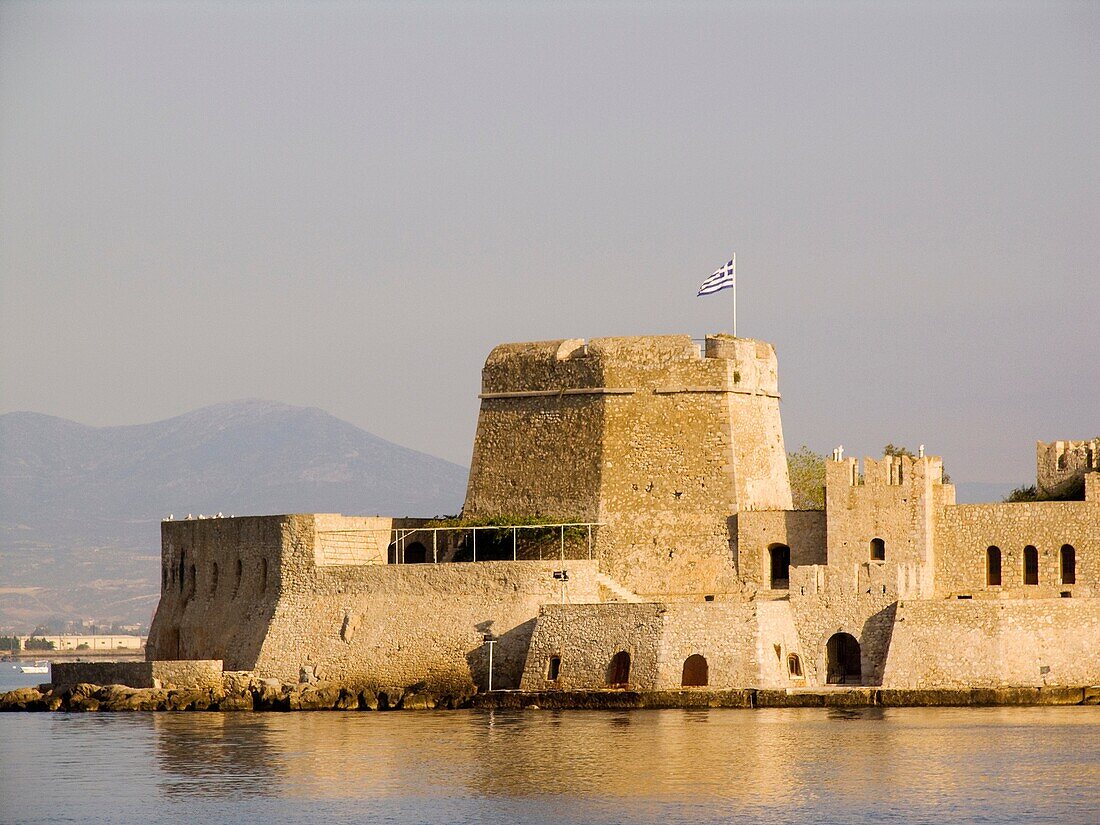 europe, greece, peloponnese, nafplio, fortress of boutzi