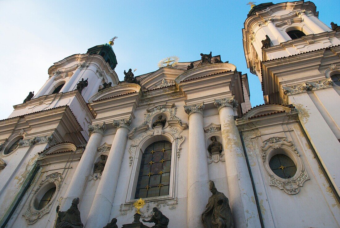 Church of Sv Mikulas old town square Prague Czech Republic Europe