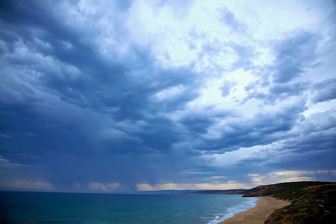 Landschaft, Niederschlag, Ozean, Park, Strand, Surfen, Wolke, X4D-1197390, AGEFOTOSTOCK