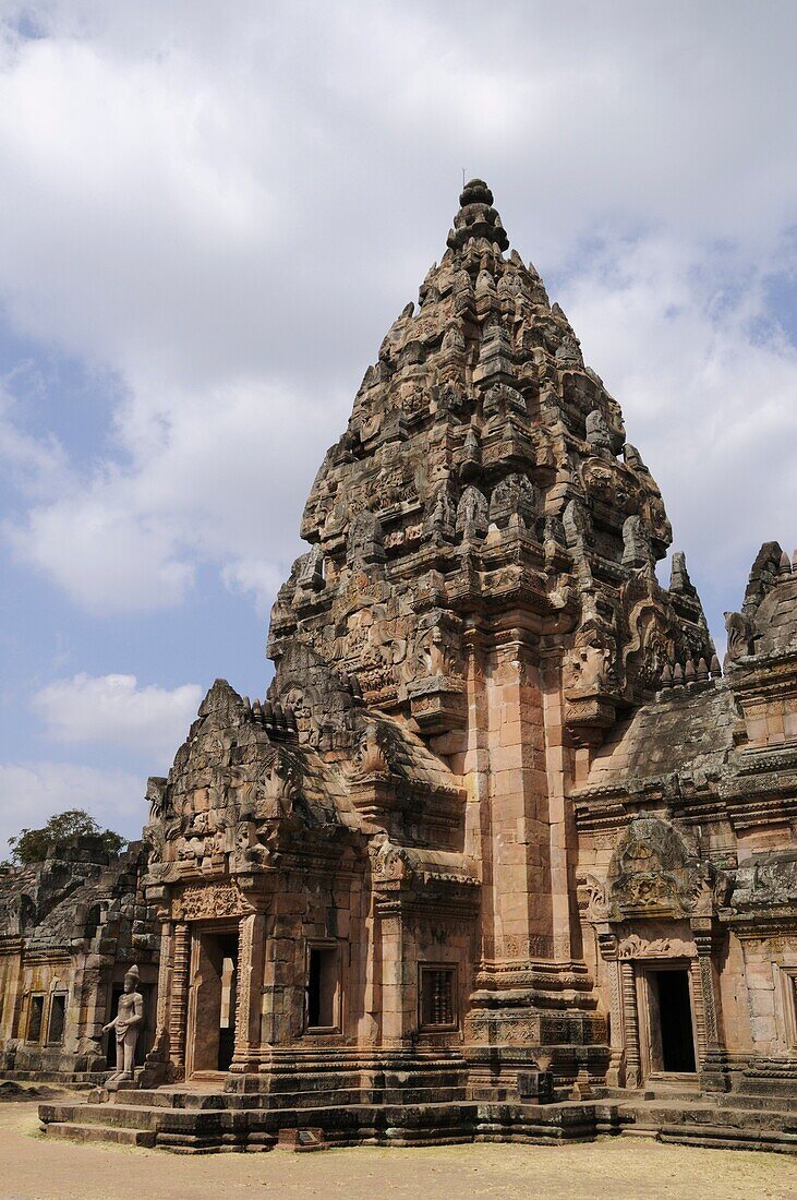 The Main Prang of Prasat Hin Khao Phanom Rung Temple, Buriram Province, Thailand, Southeast Asia