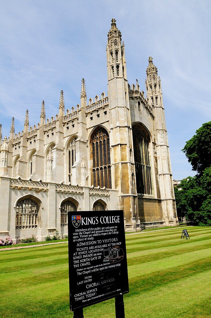 Kings College Chapel, Cambridge, England, UK