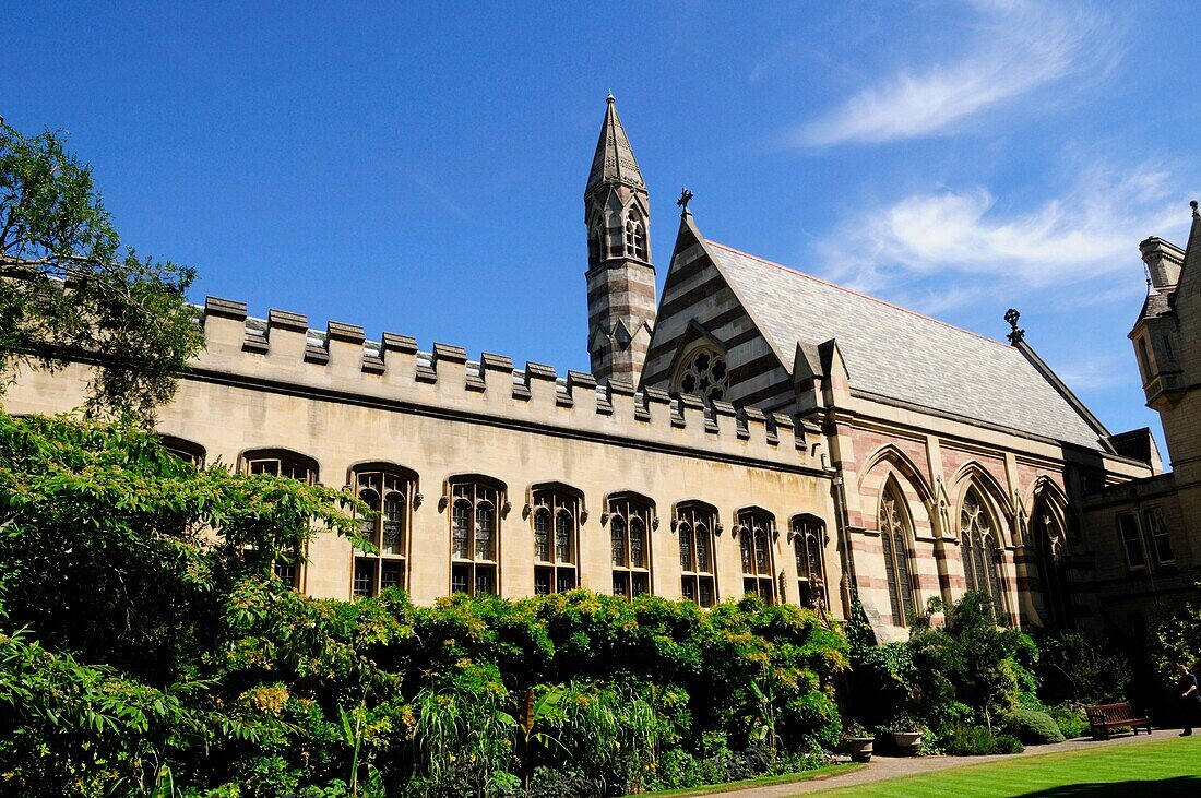 The Chapel and Front Quadrangle at Balliol College, Oxford, England, UK