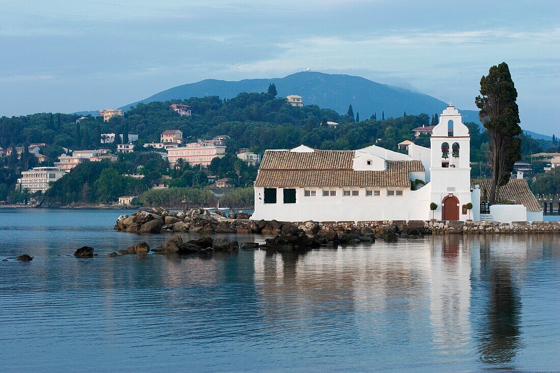 Seventeenth century church and monastery of the Vlacherna Corfu, Greece