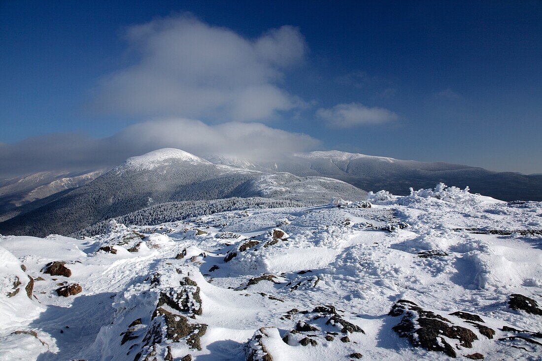 The Presidential Range from Mount Pierce in the White Mountains, New Hampshire USA