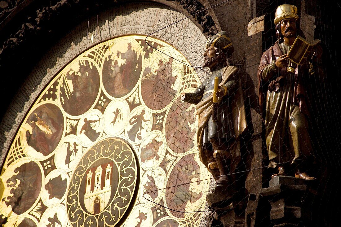 Astronomical clock at the old town square, Prague, Czech Republic