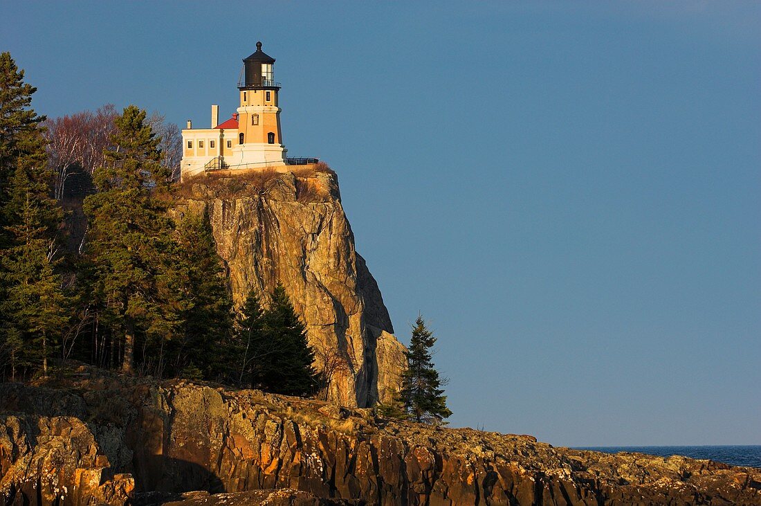 Split Rock Lighthouse on the north shore of Lake Superior near Silver Bay, Minnesota, USA
