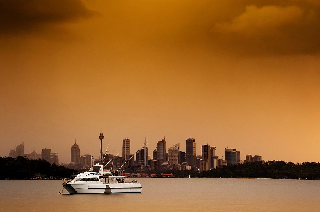 City of Sydney seen from Parsley Bay, New South Wales, Australia