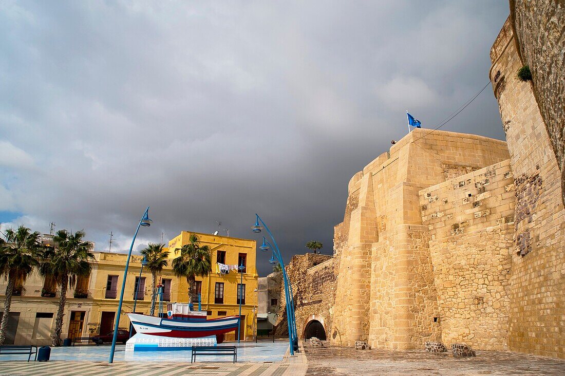 Monument to the fishermen died at sea, Melilla, Spain, Europe