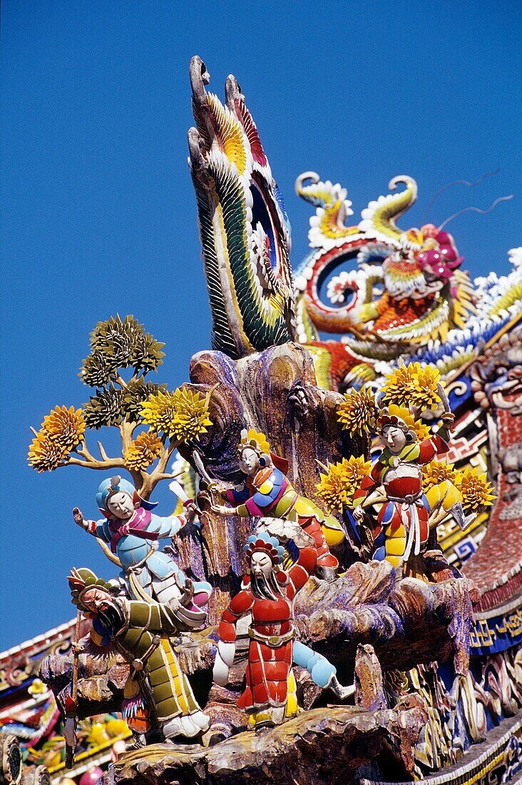 Bao-an taoistischer Tempel in Taipeh, Taiwan früher Formosa, Republik China, Ostasien