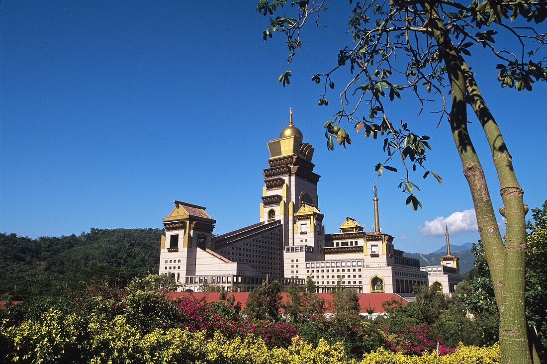 Chung Tai Chan Buddhist Monastery, one of the largest in Taiwan, is located in Puli, Ancient Taiwan Formosa, Republic of China, East Asia.