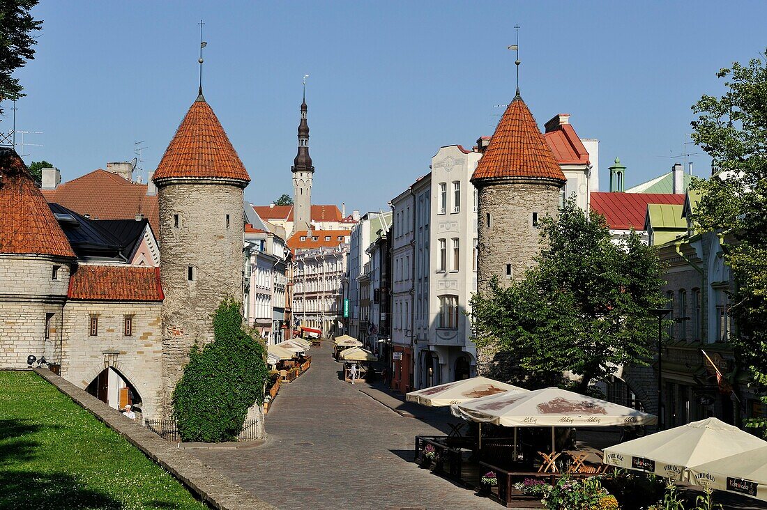 Gate in Viru Street, Tallinn, estonia, northern europe