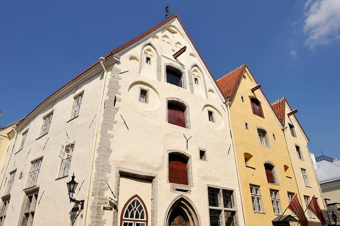 Das Tree Sisters Hotel in einem der Baumhändlerhäuser namens The Tree Sisters, Pikk Straße, Tallinn, Estland, Nordeuropa