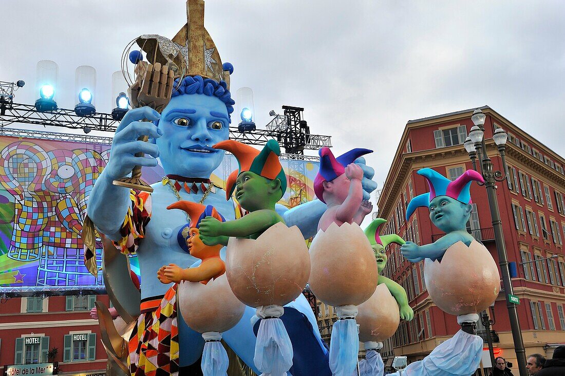 Karneval von Nizza, Nizza, Côte d'Azur, Alpes-Maritimes-Meeresalpen, Frankreich