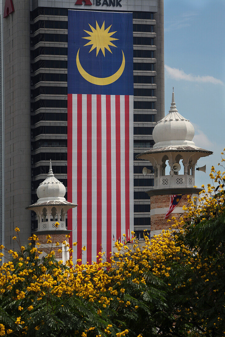 Moschee Masjid Jamek in Kuala Lumpur, Kuala Lumpur, Malaysia, Asien