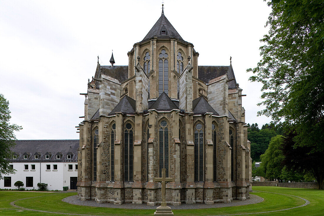 Altenberg cathedral, a former Cistercian monastery, Altenberg, Bergisches Land, North Rhine-Westphalia, Germany, Europe