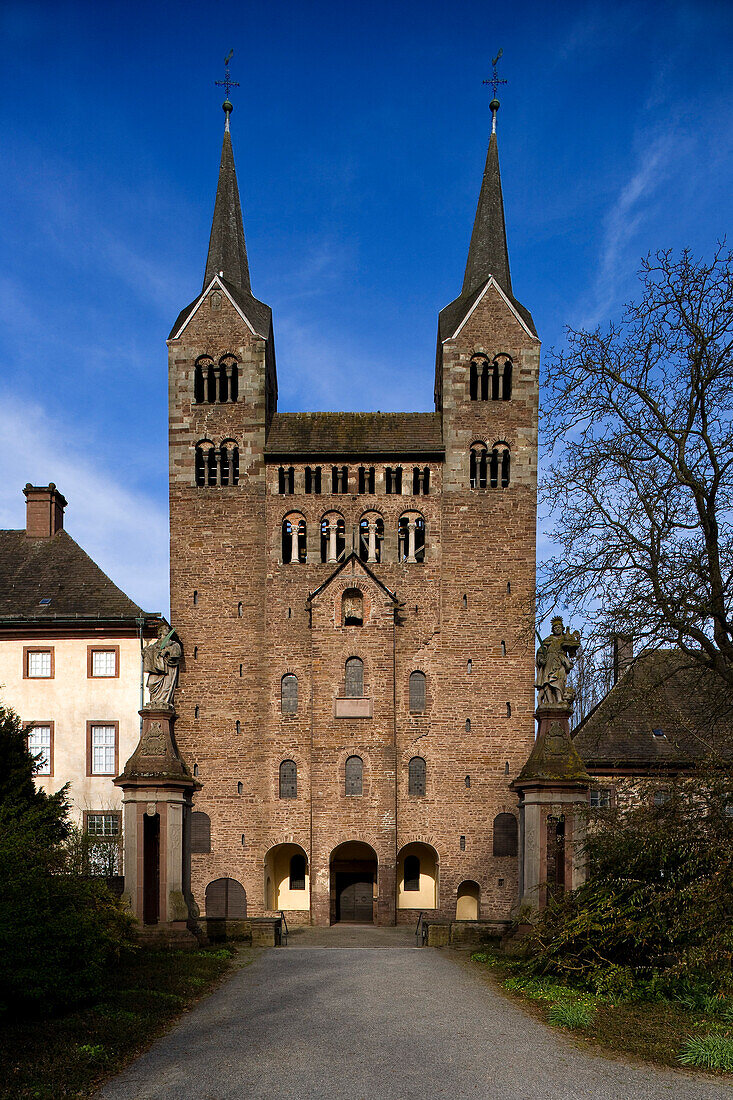 Westwerk of Corvey monastery, Höxter, North-Rhine-Westphalia , Germany, Europe