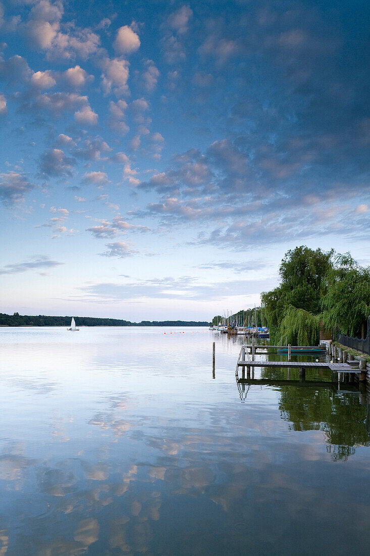 Blick über den Ruppiner See, Neuruppin, Brandenburg, Deutschland, Europa