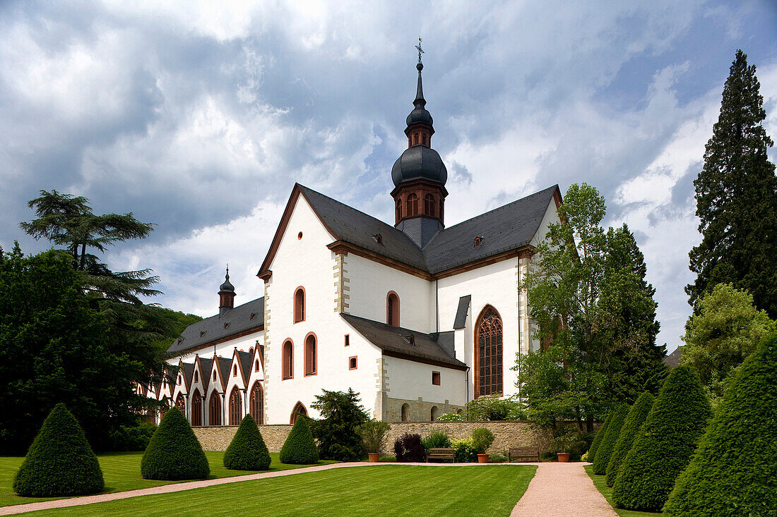 Eberbach abbey, a medieval monastery in Eltville am Rhein, Rheingau, Hesse, Germany, Europe