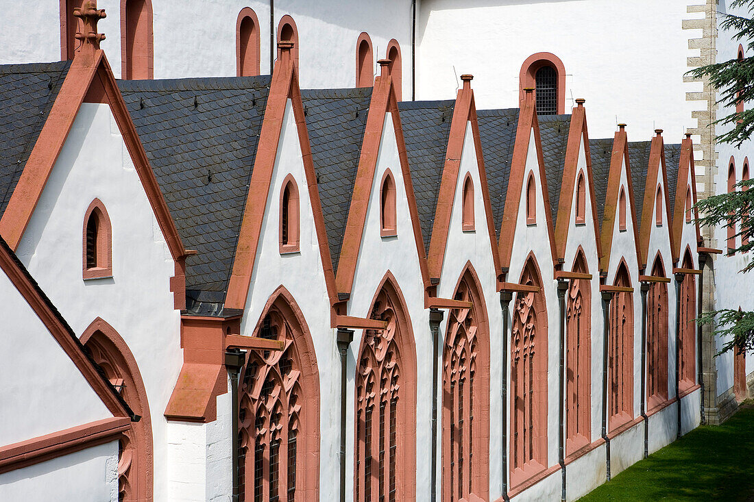 Eberbach abbey, a medieval monastery in Eltville am Rhein, Rheingau, Hesse, Germany, Europe