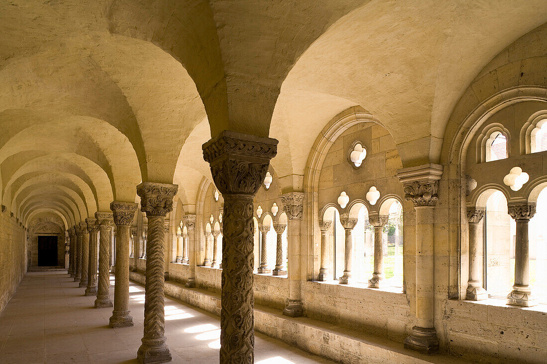Cloister at the monastery church in Königslutter, Lower Saxony, Germany, Europe