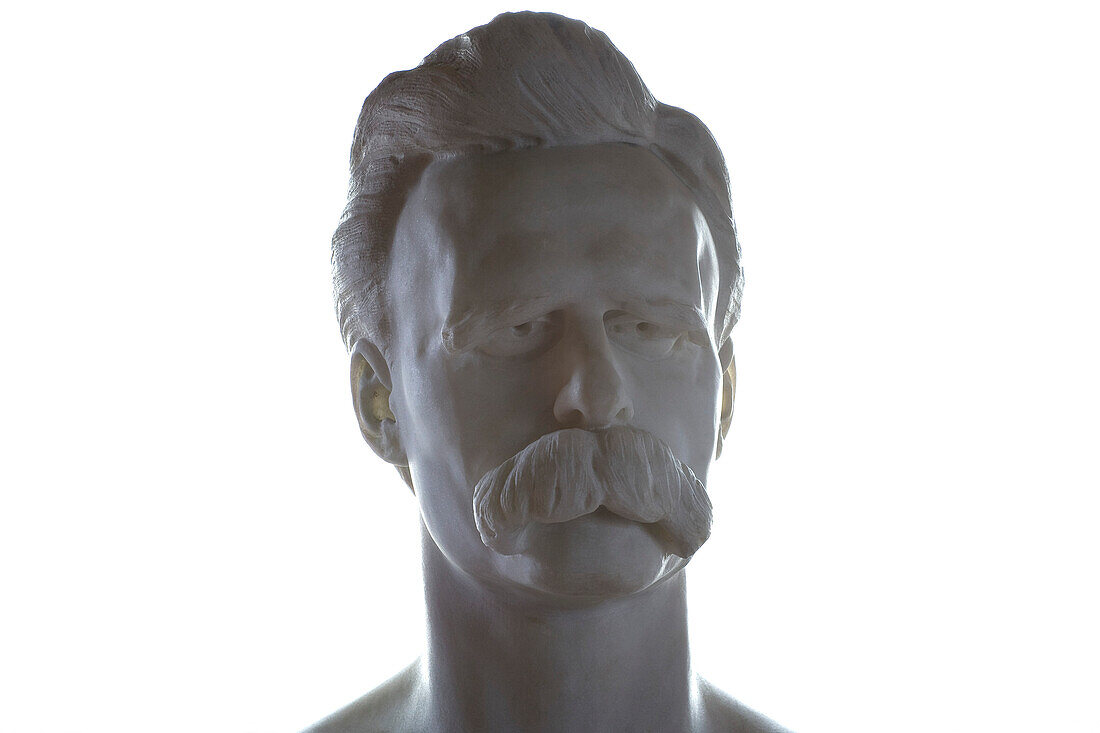 Bust of Friedrich Nietzsche, Nietzsche Archive, Weimar, Thuringia, Germany, Europe