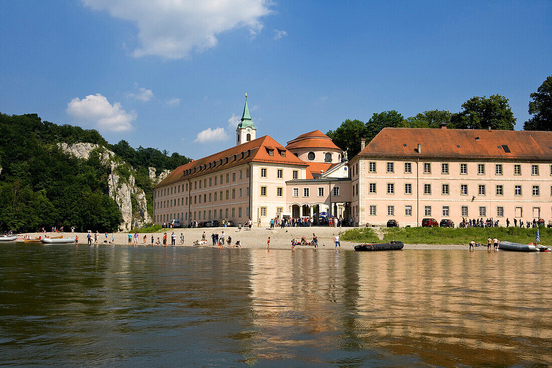 Kloster Weltenburg an der Donau, eine Abtei der Benediktiner, Weltenburg, ein Ortsteil von Kelheim, Donau, Bayern, Deutschland, Europa