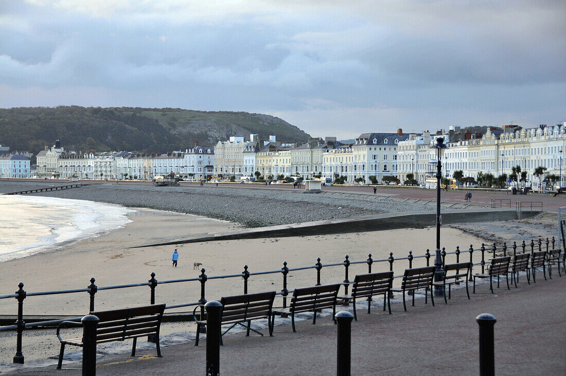 Beach, seaside resort Llandudno, Conwy, Wales, United Kingdom