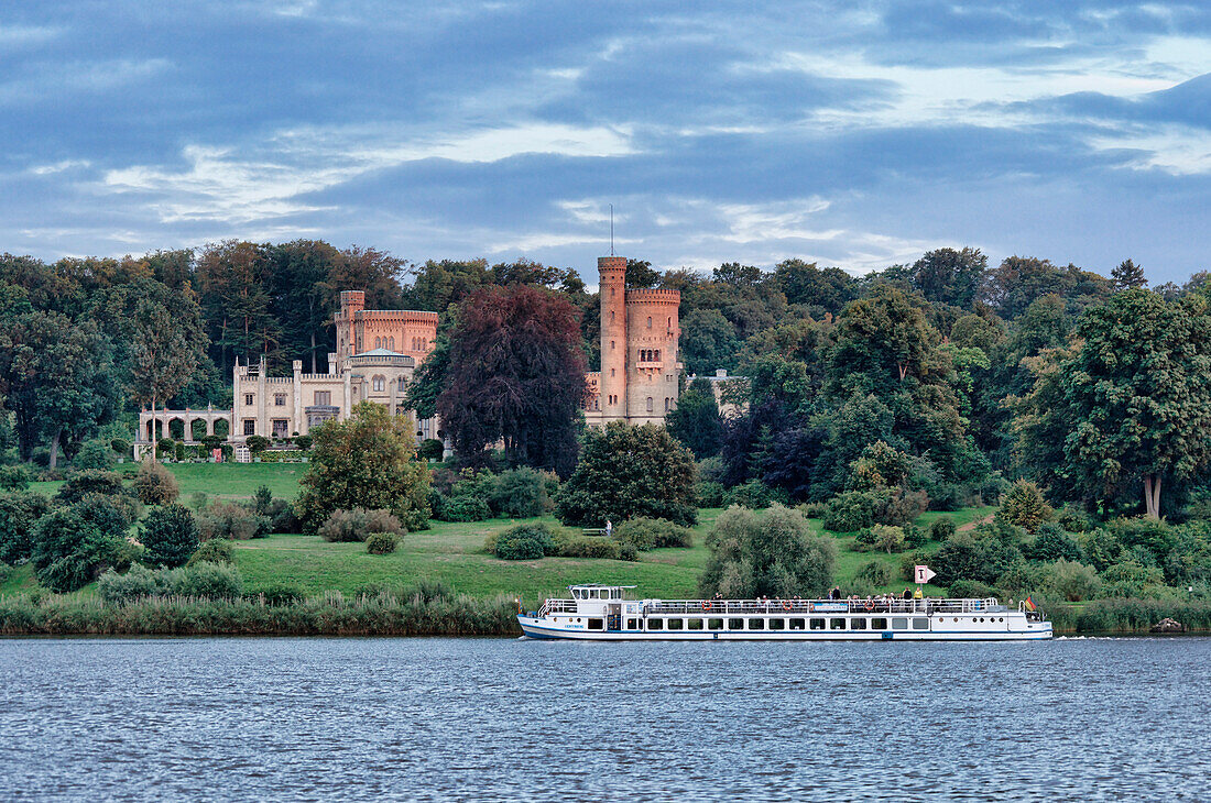 Tiefer See, Havel, Schloss Babelsberg, Babelsberger Park, Potsdam, Brandenburg, Deutschland