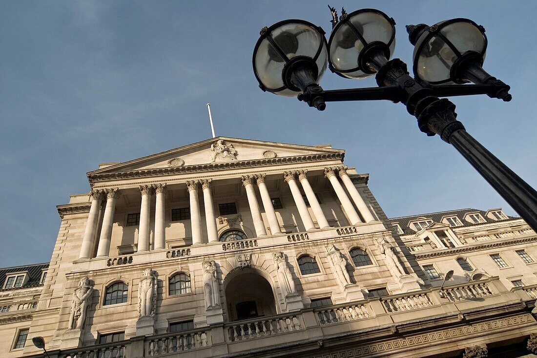 Bank of England on Threadneedle Street in the heart of London’s financial district