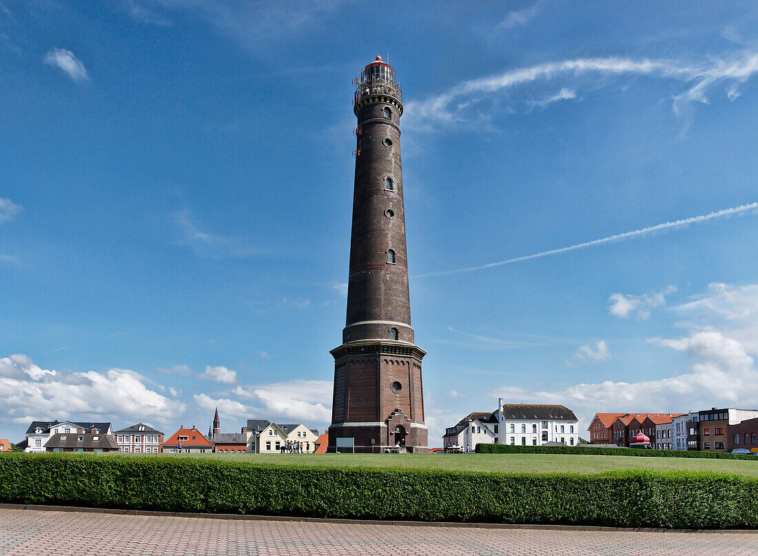 Neuer Leuchtturm, Nordseeinsel Borkum, Ostfriesland, Niedersachsen, Deutschland