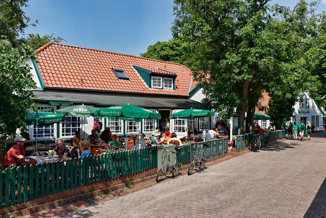 Spiekerooger Tea Room, Noorderloog, North Sea Spa Resort Spiekeroog, East Frisia, Lower Saxony, Germany